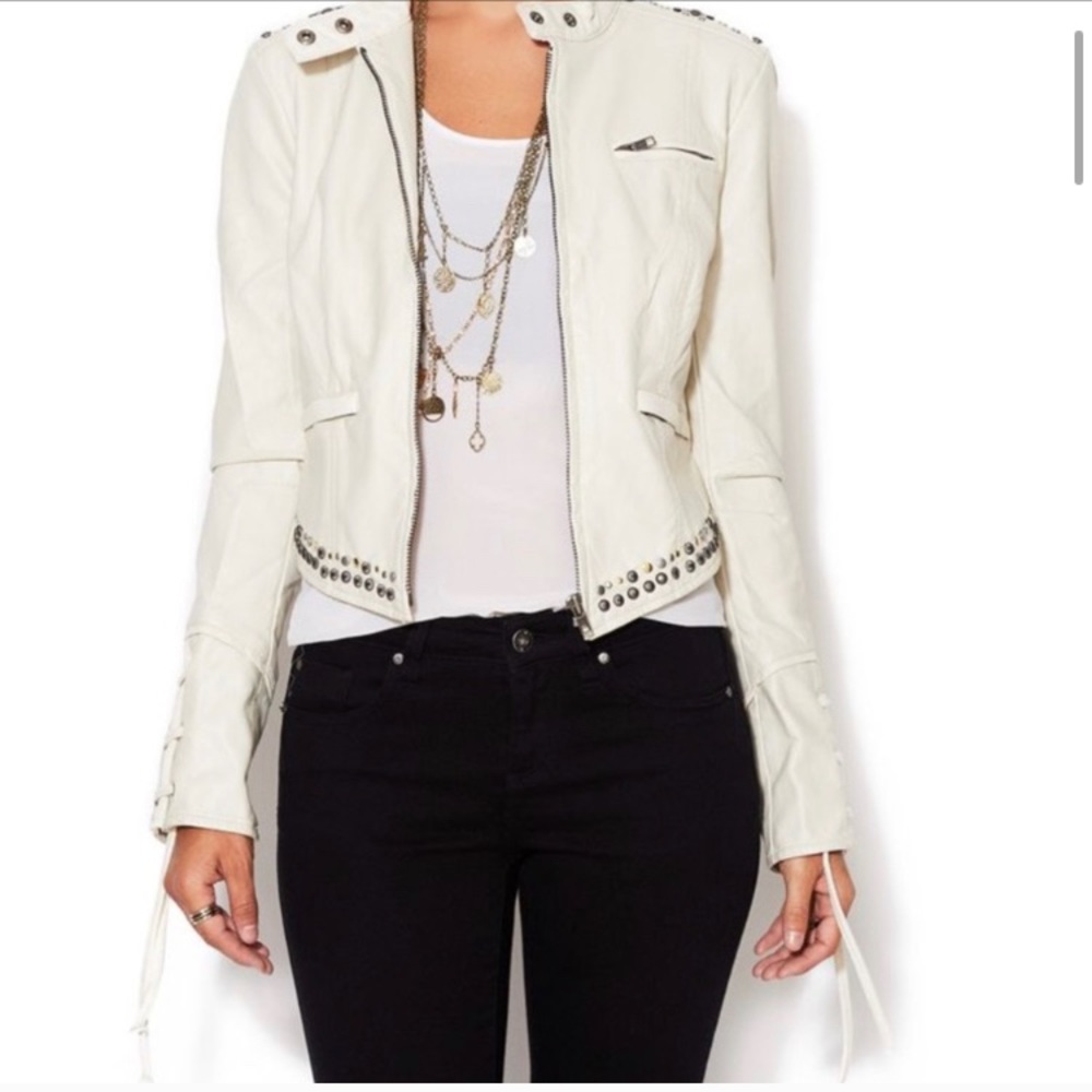 Free people Leather jacket